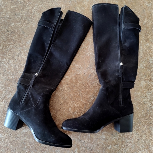 Forever 21 Faux Suede Knee-High Boots - Picture 2 of 7